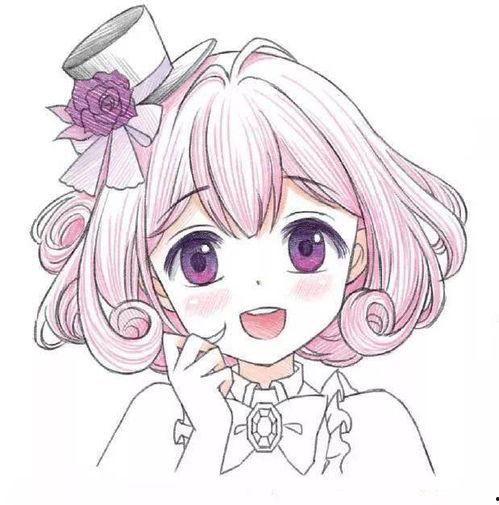 漫画画画简单女生漂亮,清新脱俗的美丽女生形象